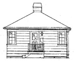 2 bedroom, 20' &times; 20' house - free plans