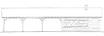 2 bedroom, 24' &times; 25' house, with 25' &times; 36' enclosed storage area - free plans