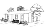 3 bedroom 26' &times; 38' house - free plans
