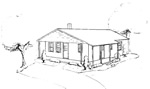 3 bedroom, 26' &times; 34' house - free plans