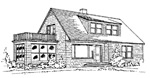 3 bedroom, 1 1/2 story 31' &times; 38' house - free plans
