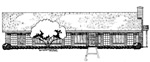 3 bedroom - 32' &times; 62', <q>T</q> shaped house - free plans