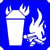 Class A fire symbol