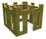 castle playhouse - free plans, drawings & instructions