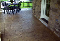 stamped concrete patio