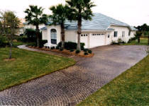 exposed aggregate concrete driveway