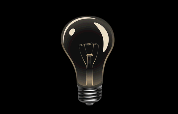 flickering light bulb