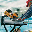 wet saw for cutting natural stone tiles for a remodel