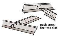 locking suspended ceiling home improvement remodel