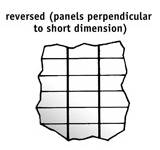 Reversed positioning for suspended ceiling panels