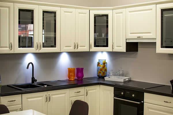 L shaped kitchen cabinets