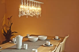 dining room painted with natural paint