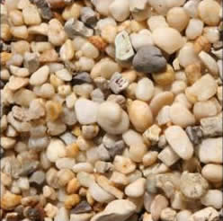 3/8 inch white pea gravel