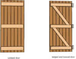 Handmade shed doors