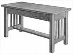 slatted mission style piano bench plans