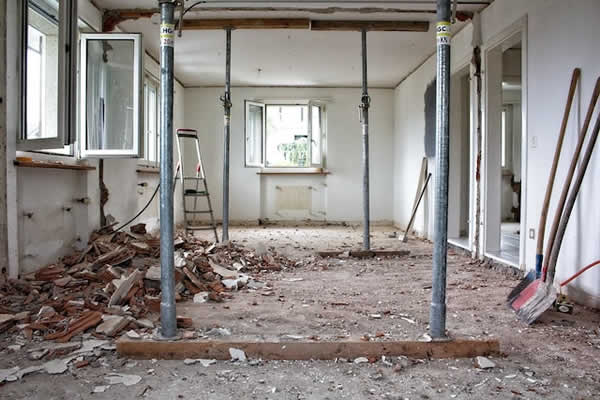house being renovated