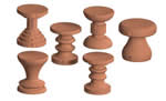 turned stools