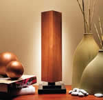 Falling water table lamp