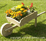 wheelbarrow planter