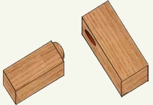 Biscuit joint construction