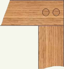 Using dowels to strengthen a lap joint