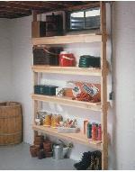 Economical utility shelves