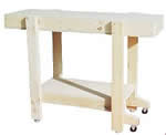 wheeled workbench - free plans, drawings and instructions