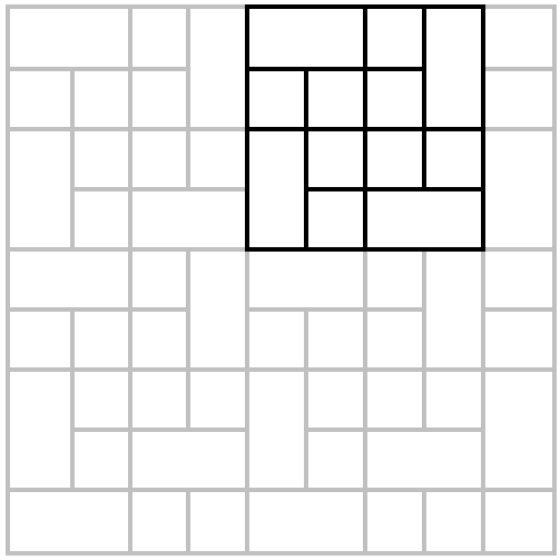 Squares & Rectangles tile design, pattern, layout