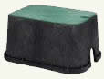 Underground sprinkler system valve burial box