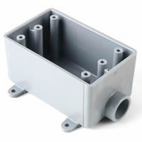 PVC conduit electrical box