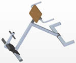 back extension exercise and fitness bench