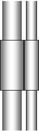 different size PVC hinge parts