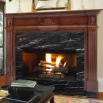 fireplace mantel