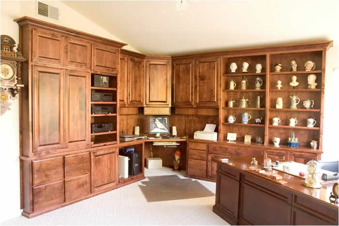 home office after room remodel