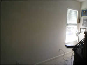 Home office before room remodel