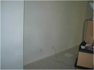 Home office before room remodel