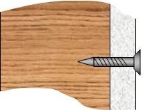 improper insertion of drywall screw