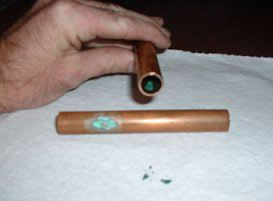 pin hole leak in a copper water pipe