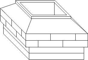 sloping chimney top