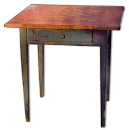 table painted with milk paint