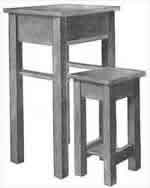 mission telephone stand