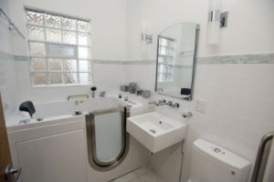 walk-in bathtub