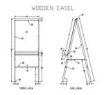 wooden easel