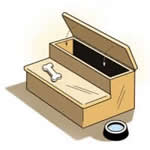 Dog steps with storage