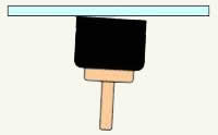 holding scraper at incorrect angle to remove popcorn texture