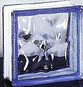 violet glass block