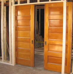 rough-in for double pocket doors