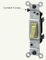 ground screw on switch