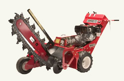walk behind trenching machine