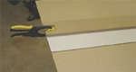 Circular saw plywood cutting jig